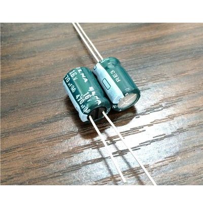 100pcs 470uF 16V Japan RE3 Series 8x11.5mm 16V470uF Audio Capacitor