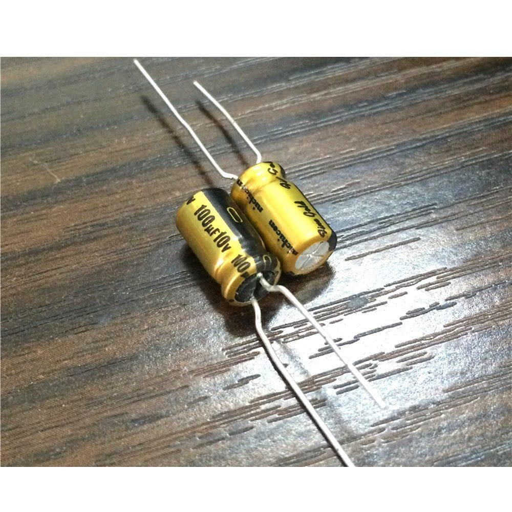 100pcs 100uF 10V FG Fine Gold 6.3x11mm 10V100uF Top Grade Audio Capacitor