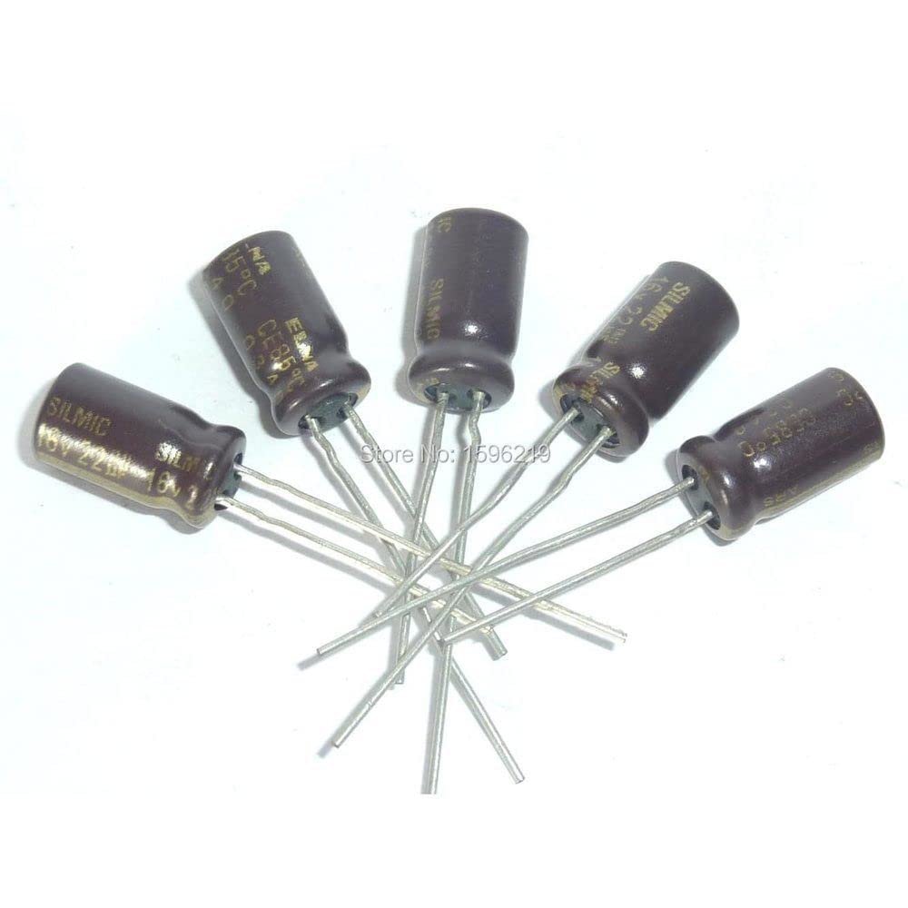 100pcs 22uF 16V ARS Series 6.3x11mm 16V22uF SILMIC Audio Capacitor