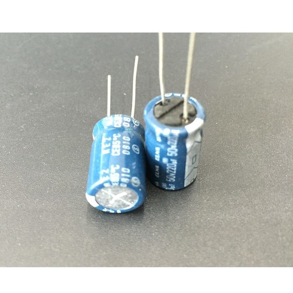 10pcs 220uF 50V RE3 Series 10x12.5mm 50V220uF Audio Capacitor
