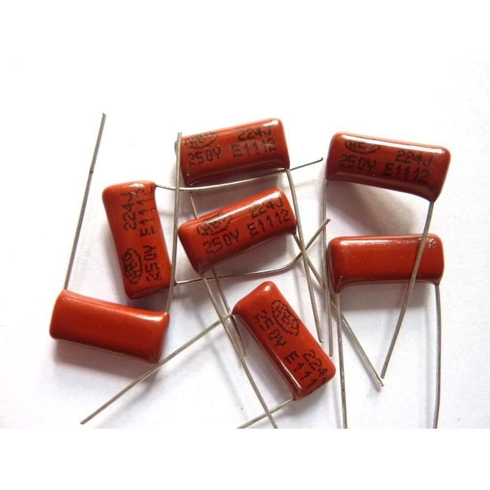 10pcs CBB 224 250V 224J CL21 0.22uF220nF P15 Metallized Polypropylene Film Capacitor