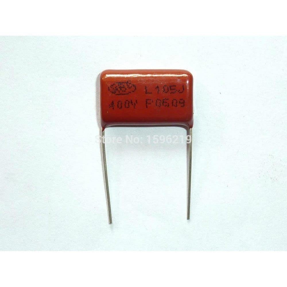100pcs CBB Capacitor 105 400V 105J 1uF 1000nF P20 CL21 Metallized Polypropylene Film Capacitor