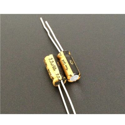 10pcs 2.2uF 50V FG(Fine Gold) 5x11mm 50V2.2uF Top Grade Audio Capacitor