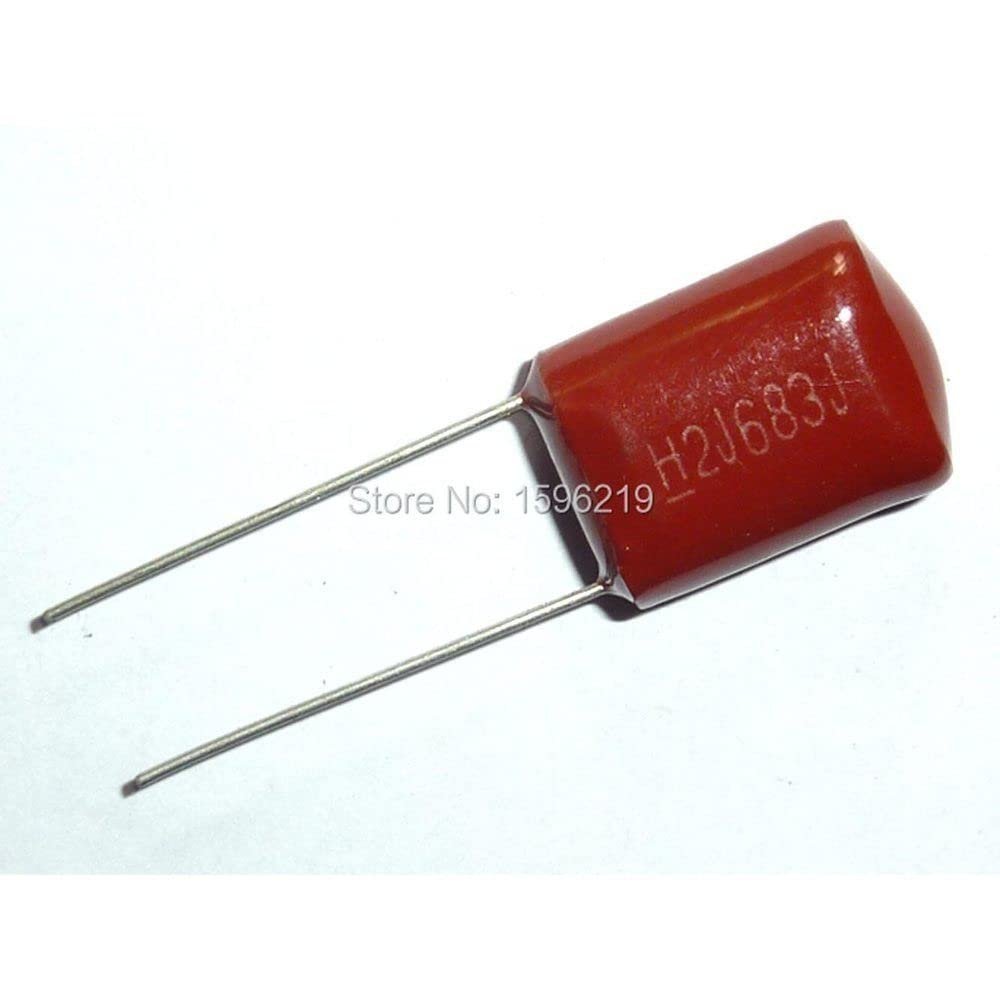 100pcs Mylar Film Capacitor 630V 2J683J 0.068uF 68nF 2J683 5% Polyester Film Capacitor
