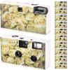 12 Pack Disposable Camera Bulk for Wedding 34 mm Single Use Film Camera with Flash for Wedding Receptions Baby Shower Anniversary Gathering Travel Camp Party Supply(Yellow Rose) view 1