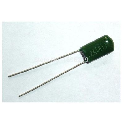 100pcs Mylar Film Capacitor 100V 2A561J 560pF 0.56nF 2A561 5% Polyester Film Capacitor