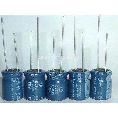 10pcs 150uF 50V RE2 Series 10x12.5mm 50V150uF Audio Capacitor