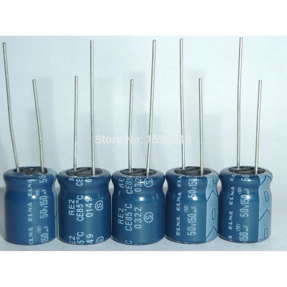 10pcs 150uF 50V RE2 Series 10x12.5mm 50V150uF Audio Capacitor
