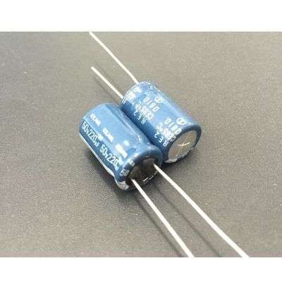 100pcs 220uF 50V RE3 Series 10x12.5mm 50V220uF Audio Capacitor