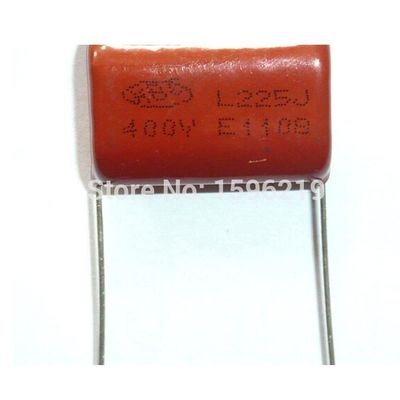 10pcs CBB Capacitor 225 400V 225J 2.2uF 2200nF P26 CL21 Metallized Polypropylene Film Capacitor