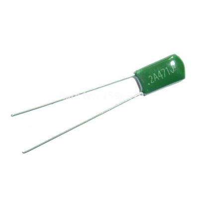 1000pcs Mylar Film Capacitor 100V 2A471J 470pF 0.47nF 2A471 5% Polyester Film Capacitor -