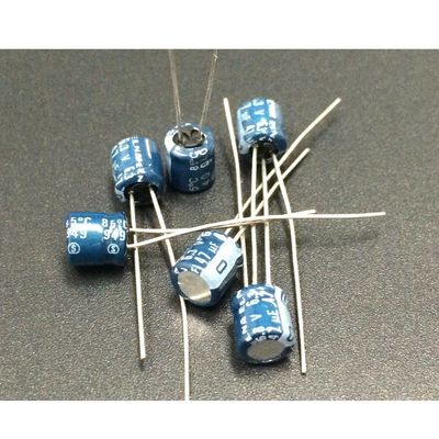 200pcs 47uF 6.3V Japan 5x5mm 6.3V47uF Audio Capacitor Blue