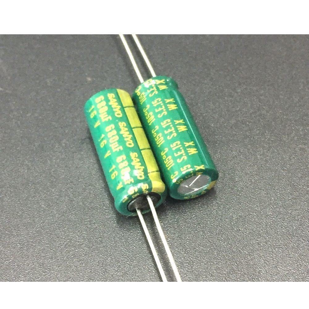 10pcs 680uF 16V SANYO WX Series 8x20mm Low Impedance 16V680uF Motherboard Aluminum Electrolytic Capacitor