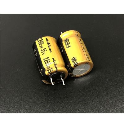 100pcs 2200uF 35V FW Series 16x25mm 35V2200uF HiFi Audio Capacitor
