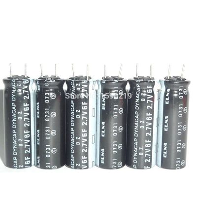 10pcs 6F 2.7V DZ Series 10x30mm 2.7V 6F Farad Super Capacitor for Power