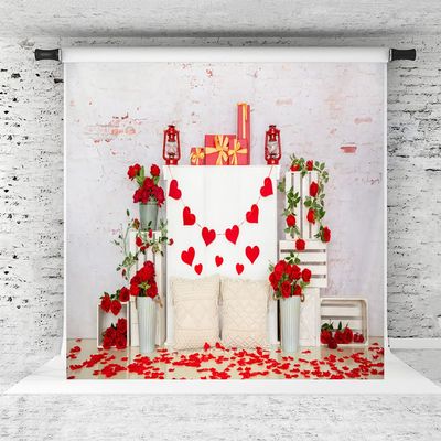 Kate Valentines Photography Backdrops Sweet Heart Backdrop Valentine Party Decorations for Children, Home, 8x8ft