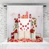 Kate Valentines Photography Backdrops Sweet Heart Backdrop Valentine Party Decorations for Children, Home, 8x8ft view 1