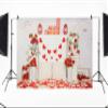 Kate Valentines Photography Backdrops Sweet Heart Backdrop Valentine Party Decorations for Children, Home, 8x8ft view 3
