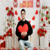 Kate Valentines Photography Backdrops Sweet Heart Backdrop Valentine Party Decorations for Children, Home, 8x8ft view 4