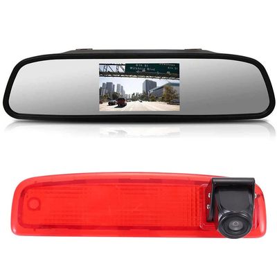 4.3 '' rearview mirror + 12mm CMOS Lens CameraBrake Light Car Roof Rear Camera replacement for Renault Dacia Third Brake Light Dokker Logan MCV Express Box 62180802890374328200690117