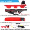 4.3 '' rearview mirror + 12mm CMOS Lens CameraBrake Light Car Roof Rear Camera replacement for Renault Dacia Third Brake Light Dokker Logan MCV Express Box 62180802890374328200690117 view 3