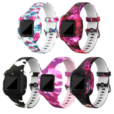 Bands Compatible with Garmin Vivofit jr. 3 Fitness Tracker Band Replacement Sports Wristbands Adjustable Colorful Pattern Silicone Strap for vivofit jr 3 (5pack-1)