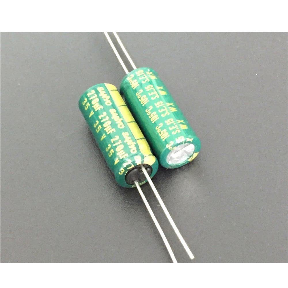 100pcs 270uF 35V SANYO WX Series 8x20mm Low Impedance 35V270uF Motherboard Aluminum Electrolytic Capacitor