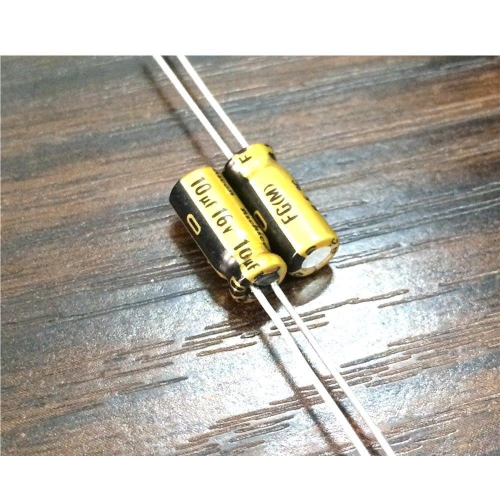 10pcs 10uF 16V FG (Fine Gold) 5x11mm 16V10uF High Grade Audio Capacitor