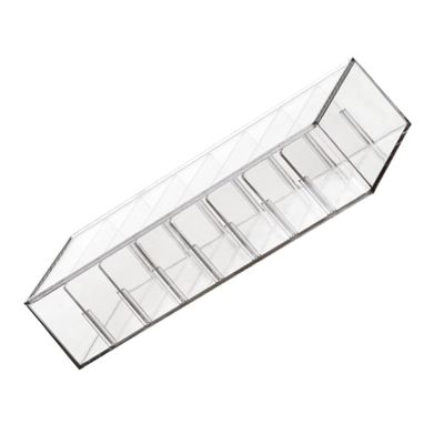 DOITOOL Jewelry Organizer Tray Plastic Cable Management Box Organizer: Cord Organizer with 8 Compartments and Lid Electronics Storage Case for Office Home Use USB Cable