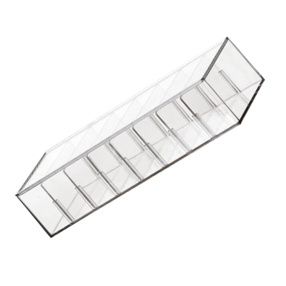 DOITOOL Jewelry Organizer Tray Plastic Cable Management Box Organizer: Cord Organizer with 8 Compartments and Lid Electronics Storage Case for Office Home Use USB Cable