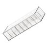 DOITOOL Jewelry Organizer Tray Plastic Cable Management Box Organizer: Cord Organizer with 8 Compartments and Lid Electronics Storage Case for Office Home Use USB Cable view 1