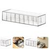 DOITOOL Jewelry Organizer Tray Plastic Cable Management Box Organizer: Cord Organizer with 8 Compartments and Lid Electronics Storage Case for Office Home Use USB Cable view 4