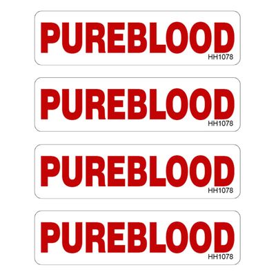 Hard Hat Pureblood Stickers 4 Pack