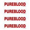 Hard Hat Pureblood Stickers 4 Pack view 1