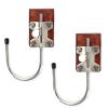 Tourbn TOURBON Vintage Leather Tool Holder Drill Hook ( Pack of 2 Pieces ) - Brown (Brown), Medium view 1