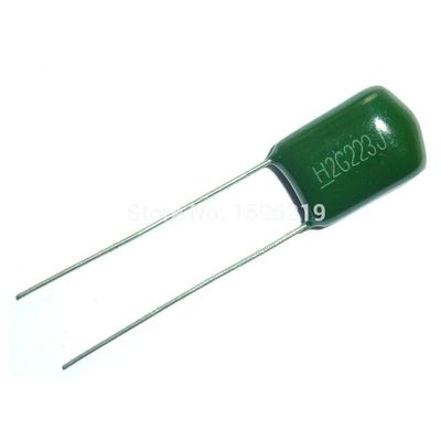 100pcs Mylar Film Capacitor 400V 2G223J 0.022uF 22nF 2G223 5% Polyester Film Capacitor