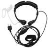 GoodQbuy Flexible Throat Mic Microphone Covert Acoustic Tube Tactical Walkie Talkies Earpiece Headset with Finger PTT is Compatible with Midland LXT118 GXT1000VP4 LXT500VP3 LXT600VP3 LXT380 2-pin view 1