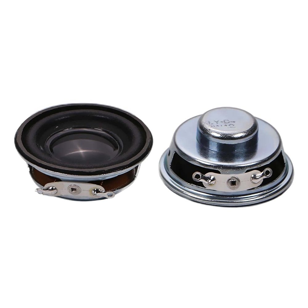 Bettomshin 4Pcs DIY Magnetic Speaker 3W 4 Ohm 40mm Diameter Round Shape Replacement Loudspeaker