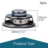 Bettomshin 4Pcs DIY Magnetic Speaker 3W 4 Ohm 40mm Diameter Round Shape Replacement Loudspeaker view 4