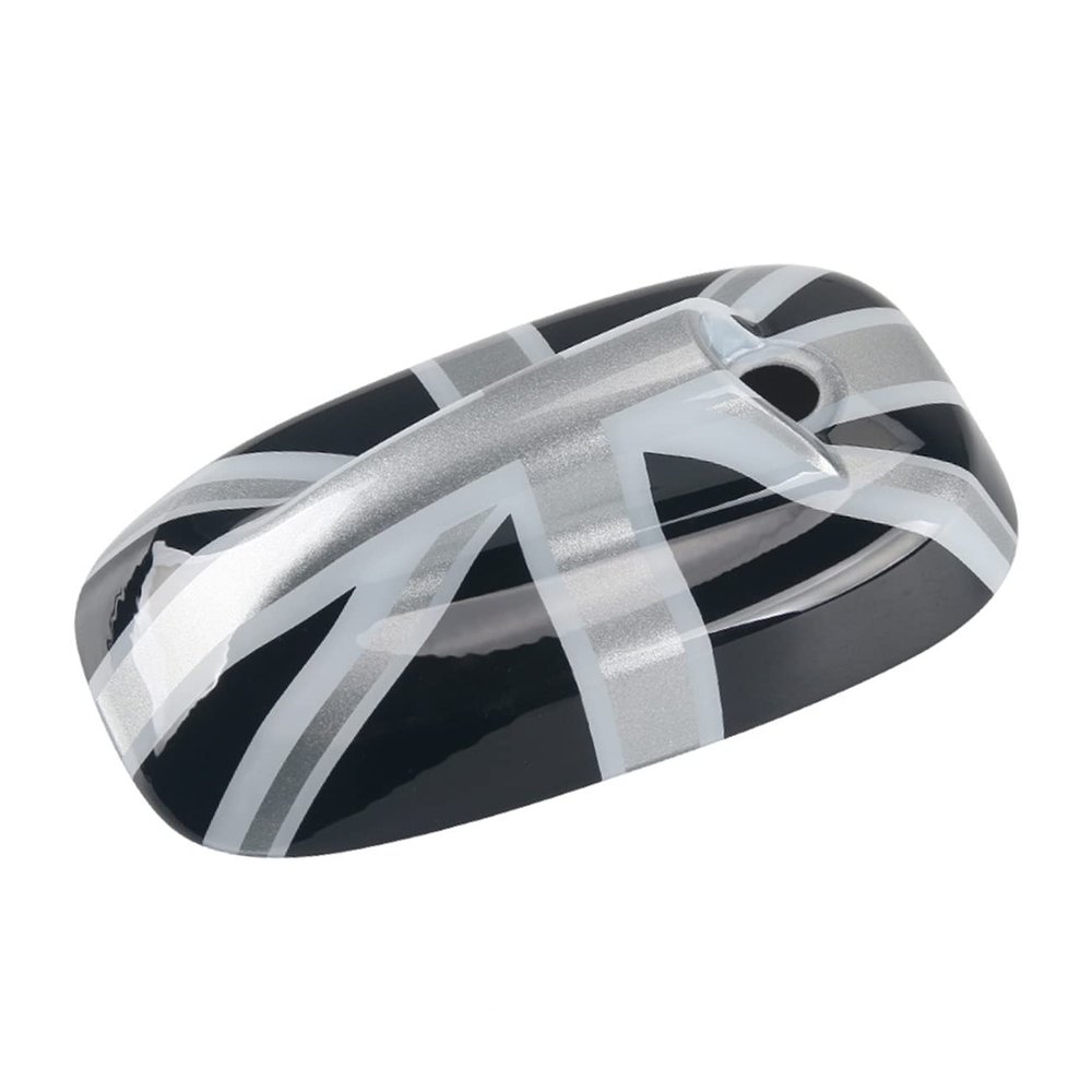 Antenna Cover Trim Cap Union Jack UK Flag ABS Sticker for Mini Cooper ONE S JCW F55 Hardtop / F56 Hatchback (Union Jack Gray/Black,F55 F56 Only)