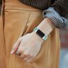 Compatible with Fitbit Charge 6/Charge 5 Bands for Women Men, Genuine Leather Adjustable Sports Strap Replacement Wristband for Charge 6/Charge 5 Tracker Small Large, women men (Blue) view 4