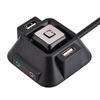 Desktop PC Switch, USB Port Power Reset with Audio and Microphone Port, 1.2m / 47.24inch, for Internet Cafes, Families, Company view 1