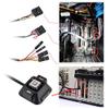 Desktop PC Switch, USB Port Power Reset with Audio and Microphone Port, 1.2m / 47.24inch, for Internet Cafes, Families, Company view 2