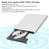 Sanpyl External CD Drive, Super Slim USB Interface Portable External DVD RW CD VCD Optical Disc Rewriter Computer Writer, for, for, for Linux, for OS X 10 view 4