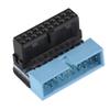 Sanpyl Motherboard 19Pin Connector, 5PCS USB 3.0 19-pin Male to Female Extension Adapter 90 Degree Angled Motherboard Internal Header, Lossless view 4