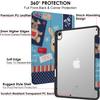 DuraSafe Cases for iPad Air 6th Air 11 2024 Air 5th 2022 Air 4th 2020 Gen [iPad Air 6/5 / 4/11 ] A2316 MM6R3LL/A MM6T3LL/A TPU Corner PC Transparent Case Pencil Holder - Puppy Friend Print view 4