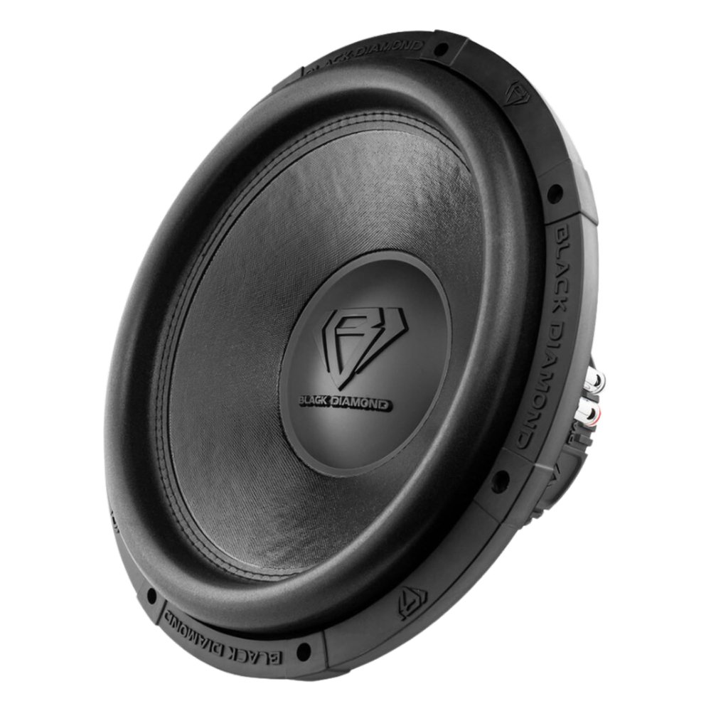 Black Diamond DIA-T15.4D 15" Car Subwoofer  2000W Max, 1000W RMS, Dual 4+4 Ohm 3" Copper Voice Coils, High-Excursion Deep Bass Subwoofer with Sandblasted Aluminum Basket (Single)
