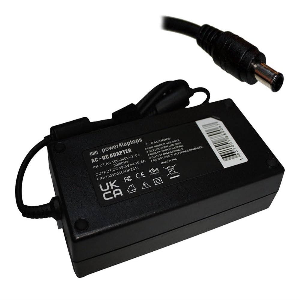 Power4Laptops AC Adapter LCD/LED TV Power Supply Compatible with Sony Bravia KD-55XF7073