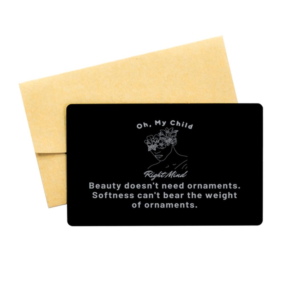 Beauty Power Card, Motivation Card, Lesson Card | for Women, Daughter, Friends | Mindset of Beauty, Beauty Quotes, Rise Beauty Self Esteem, Confidence in Your Beauty, Physical Self Esteem, Beauty
