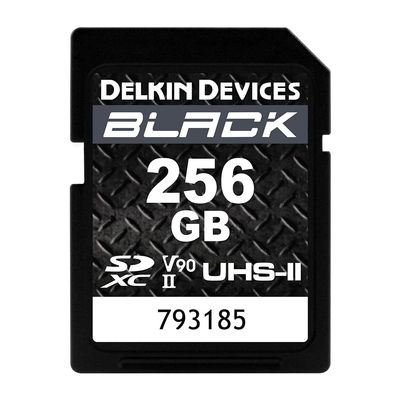 PHICOOL Delkin Devices 256GB Black UHS-II SDXC Memory Card